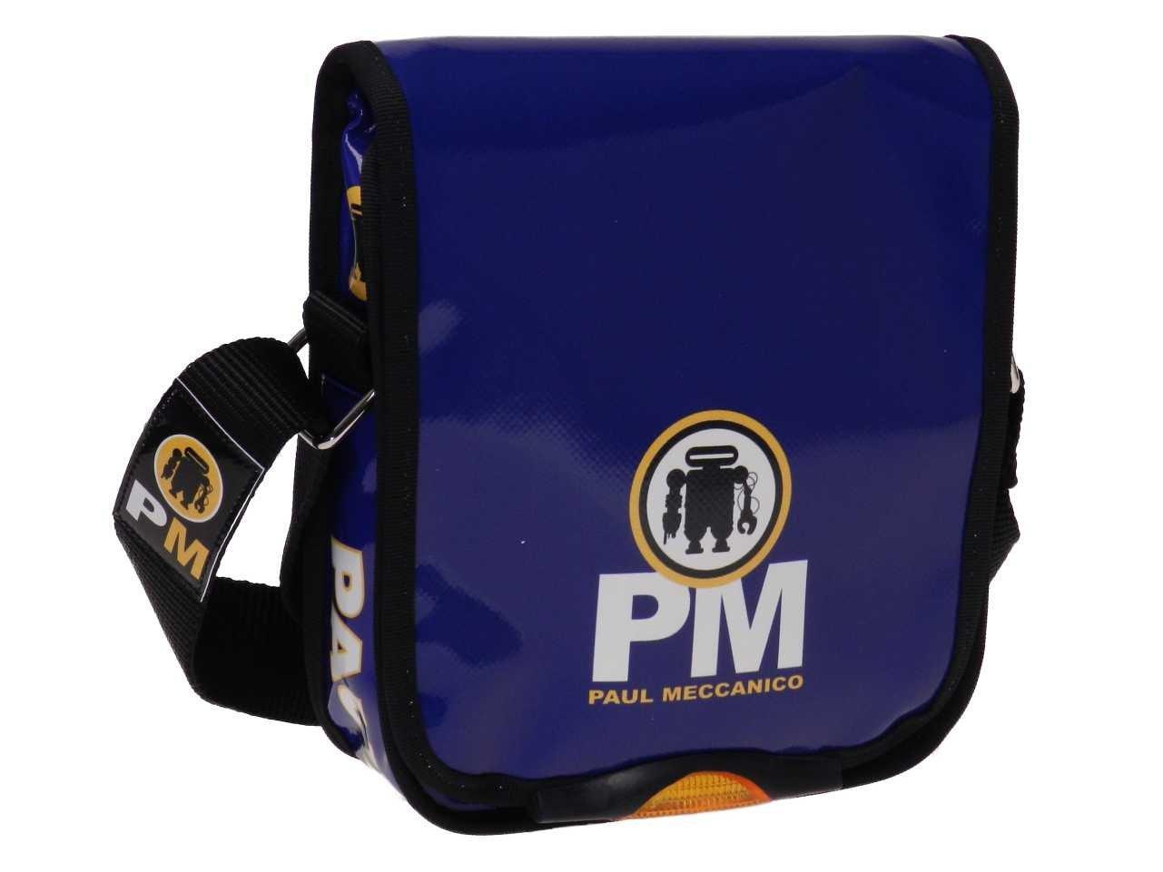 ORGANIZER SHOULDER BAG ROYAL COLOUR. MIPOK MODEL MADE OF LORRY TARPAULIN. - Unique Pieces Paul Meccanico