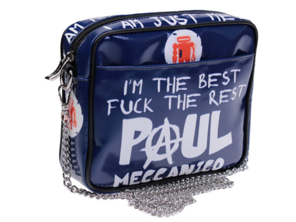 BLUE CLUTCH FUCK THE REST. PARK MODEL MADE OF LORRY TARPAULIN. - Limited Edition Paul Meccanico