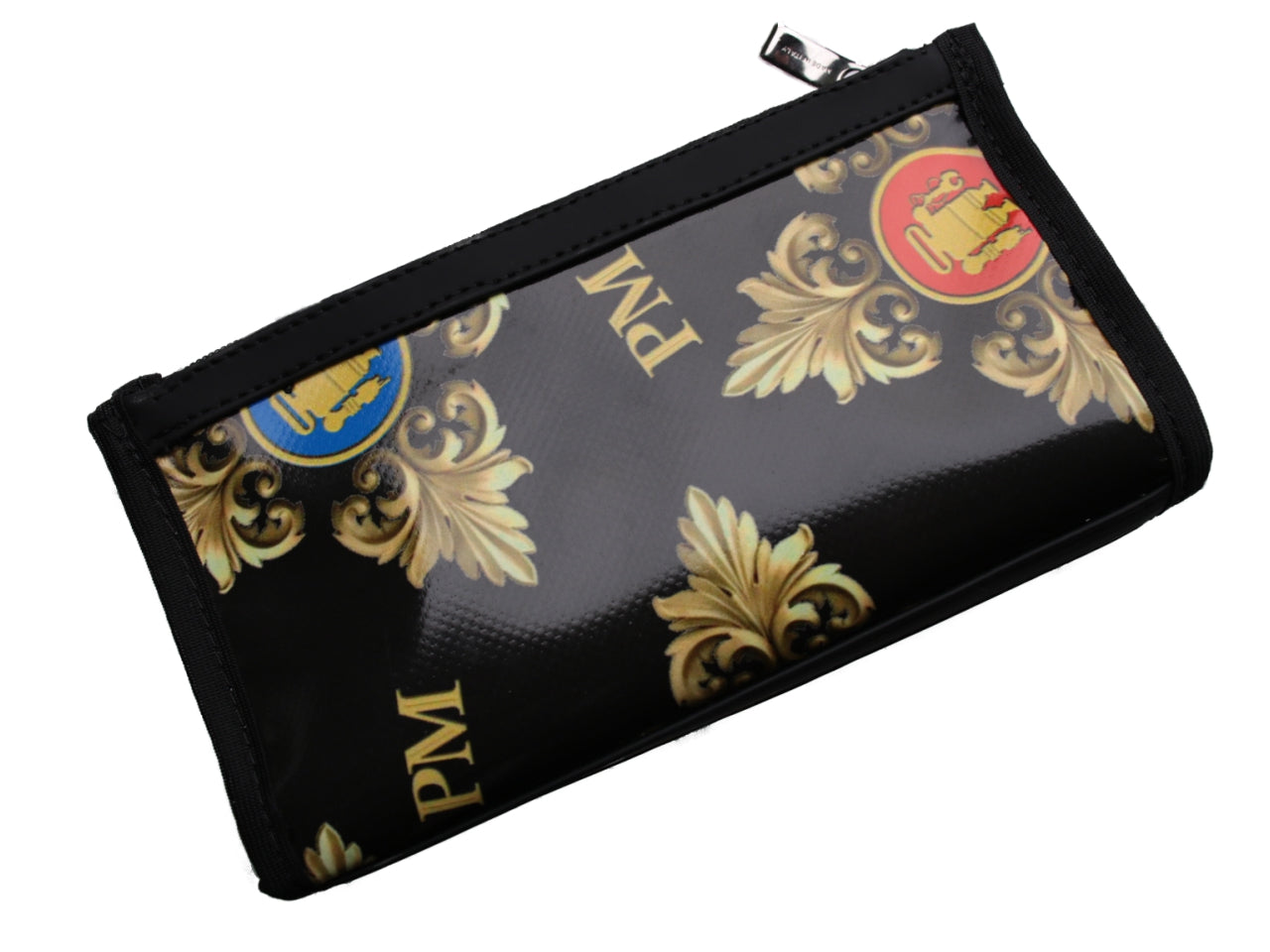 LARGE BLACK WOMEN'S WALLET LIBERTY FANTASY. MODEL PIT MADE OF LORRY TARPAULIN. - Limited Edition Paul Meccanico