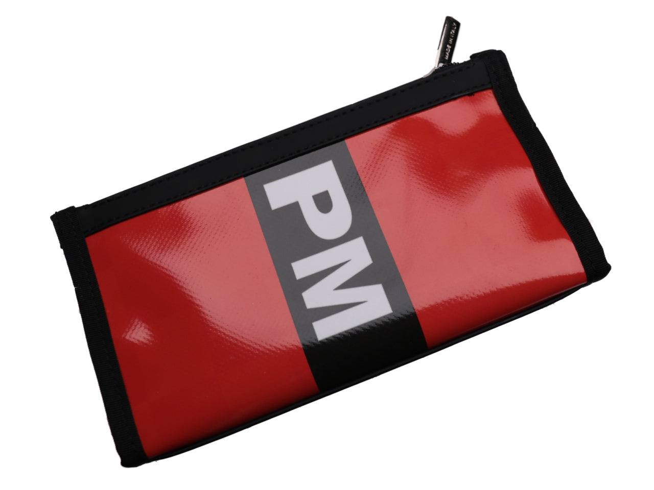 LARGE RED WOMEN'S WALLET. MODEL PIT MADE OF LORRY TARPAULIN. - Limited Edition Paul Meccanico