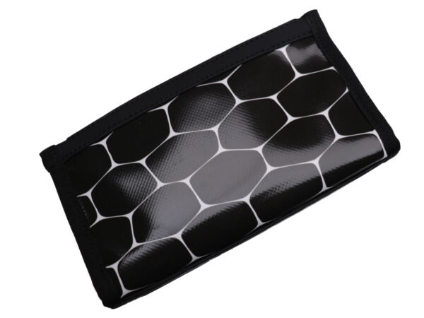 LARGE WOMEN'S WALLET BLACK AND WHITE. MODEL PIT MADE OF LORRY TARPAULIN. - Limited Edition Paul Meccanico