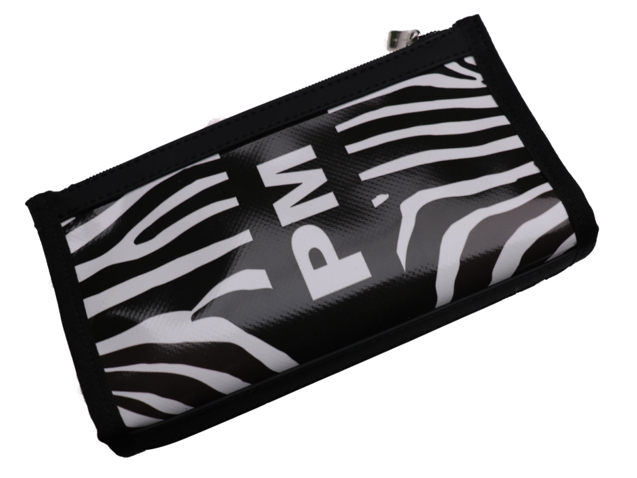 LARGE WOMEN'S WALLET ZEBRA PATTERN BLACK AND WHITE. MODEL PIT MADE OF LORRY TARPAULIN. - Limited Edition Paul Meccanico