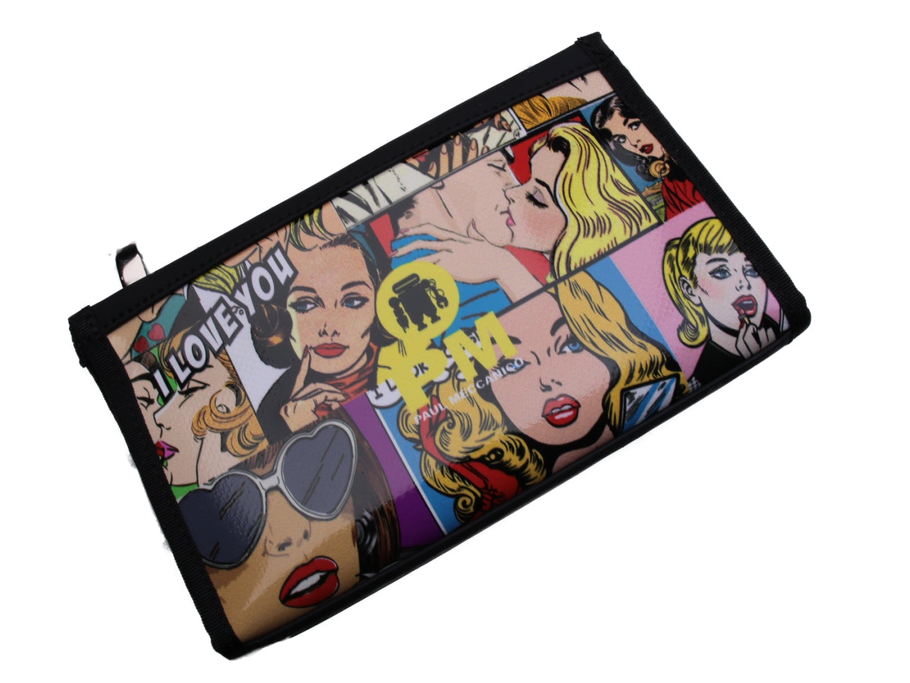 LARGE WOMEN'S WALLET CARTOON STYLE. MODEL PIT MADE OF LORRY TARPAULIN. - Limited Edition Paul Meccanico