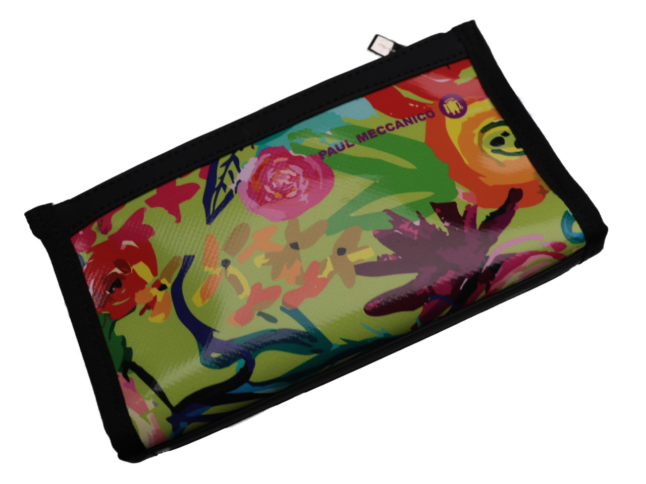 LARGE WOMEN'S WALLET FLORAL FANTASY. MODEL PIT MADE OF LORRY TARPAULIN. - Limited Edition Paul Meccanico