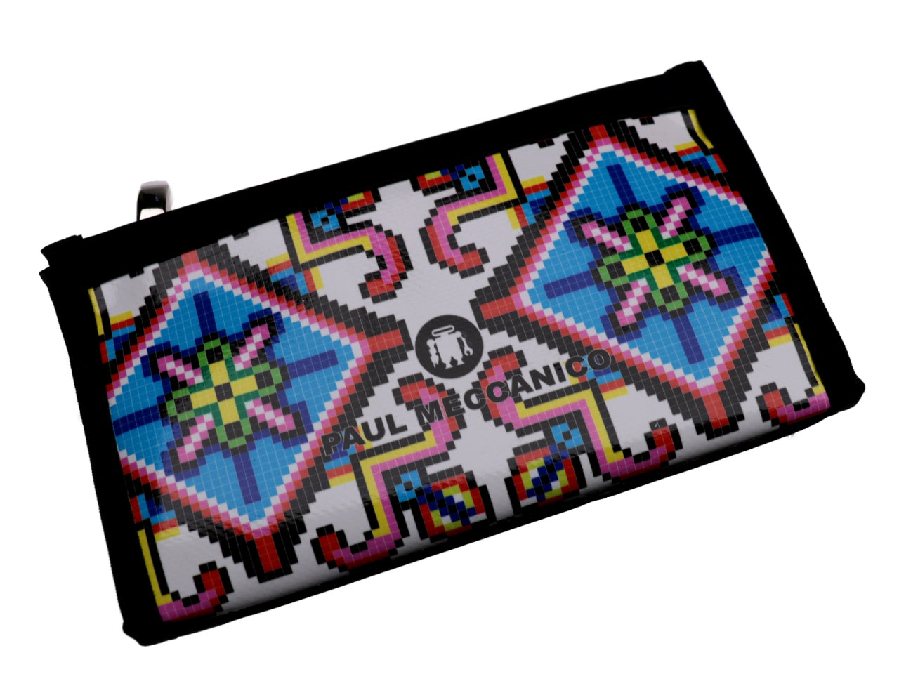 LARGE WOMEN'S WALLET PIXEL FANTASY. MODEL PIT MADE OF LORRY TARPAULIN. - Limited Edition Paul Meccanico