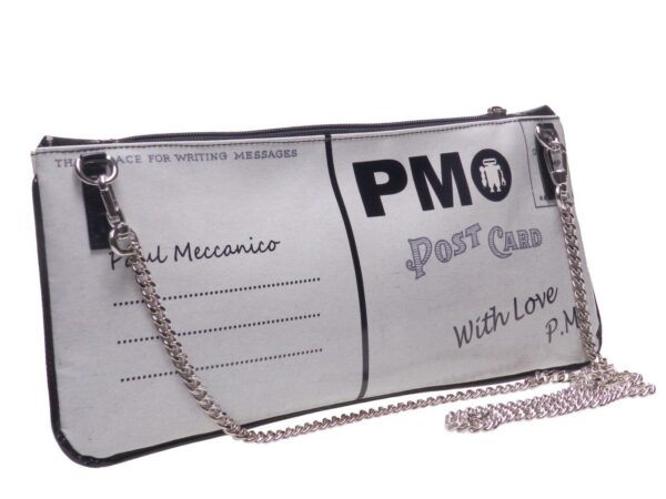 POCHETTE PAUL MECCANICO IN LORRY TARPAULIN. RIBELLA MODEL LAS VEGAS STYLE. - Unique Pieces Paul Meccanico