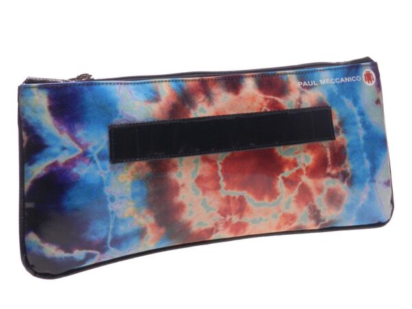 POCHETTE PAUL MECCANICO IN LORRY TARPAULIN. RIBELLA MODEL TIE DYE FANTASY. - Unique Pieces Paul Meccanico