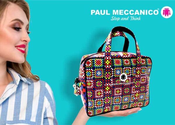RECTANGULAR WOMAN'S BAG SPECIAL COLOURS FOR YOU. MODEL PINCA MADE OF LORRY TARPAULIN - Unique Pieces Paul Meccanico