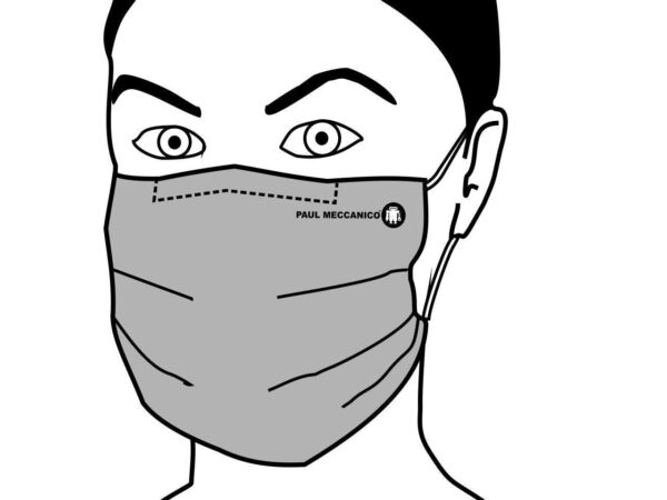 REUSABLE MASK BLACK AND GREY COLOURS WITH 3 FILTERS INCLUDED. - Paul Meccanico