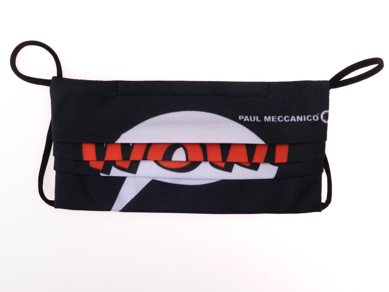 REUSABLE MASK BLACK COLOUR "WOW!" WITH 3 FILTERS INCLUDED. - Paul Meccanico