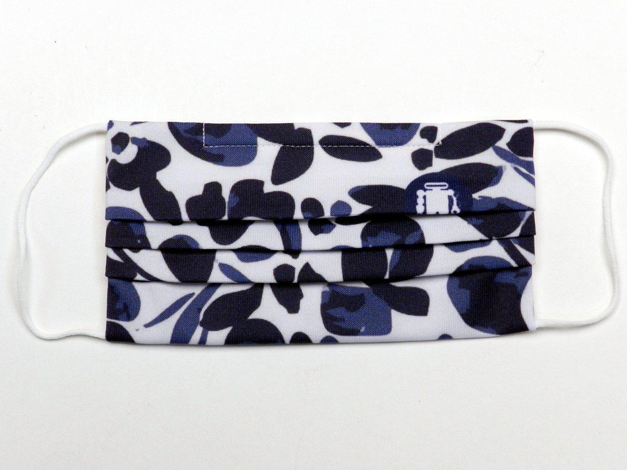 REUSABLE MASK BLUE AND WHITE COLOURS FLORAL FANTASY WITH 3 FILTERS INCLUDED. - Paul Meccanico