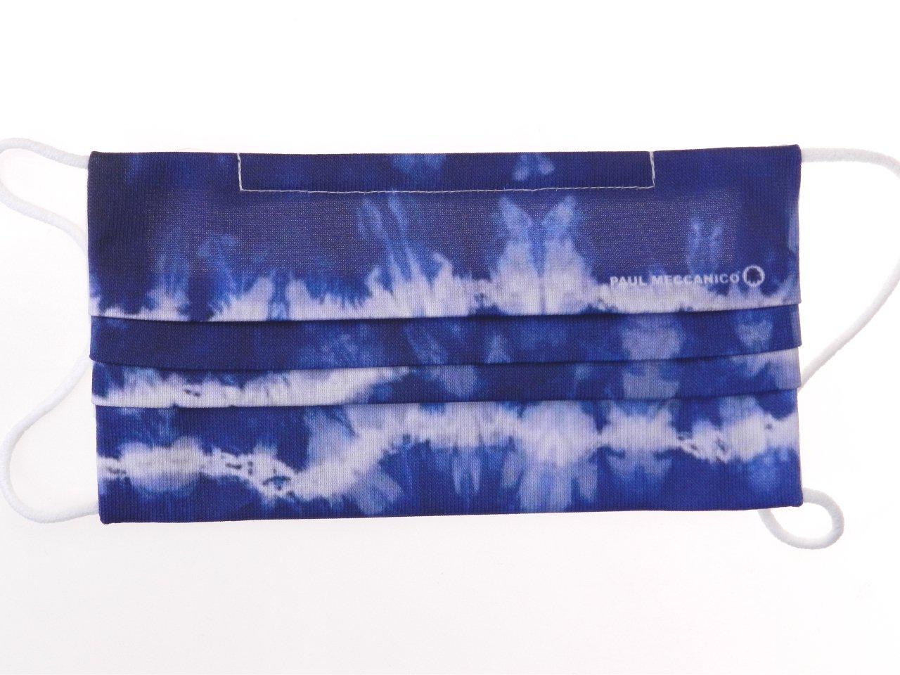 REUSABLE MASK BLUE COLOUR TIE DYE FANTASY WITH 3 FILTERS INCLUDED. - Paul Meccanico