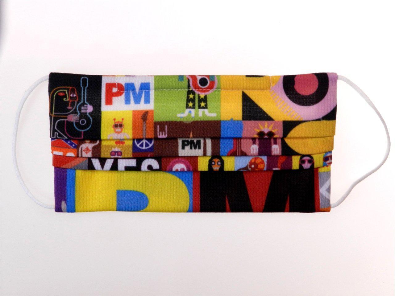 REUSABLE MASK MULTICOLOR POP STYLE WITH 3 FILTERS INCLUDED. - Paul Meccanico