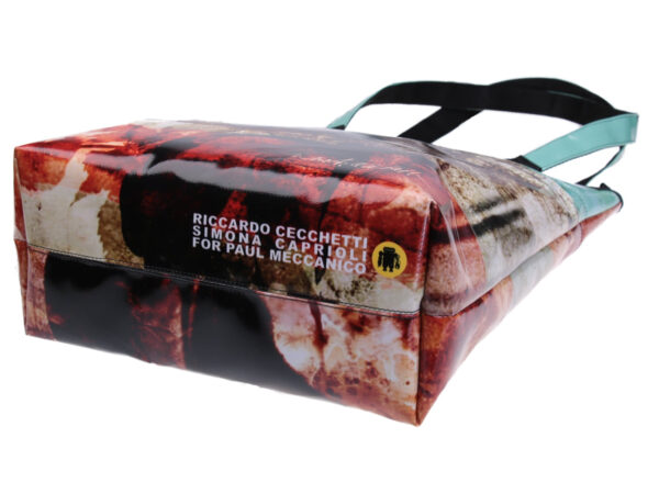 MAXI SHOPPER "DESIGNED BY RICCARDO CECCHETTI". MODEL SELZ MADE OF LORRY TARPAULIN. - Art Collection Paul Meccanico