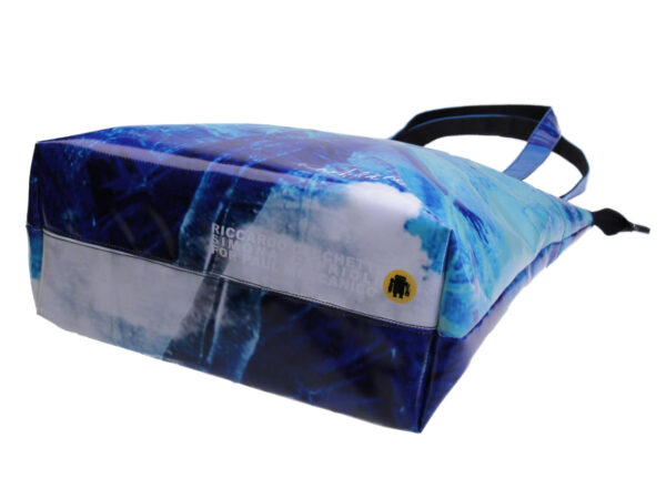 MAXI SHOPPER "DESIGNED BY RICCARDO CECCHETTI". MODEL SELZ MADE OF LORRY TARPAULIN. - Art Collection Paul Meccanico