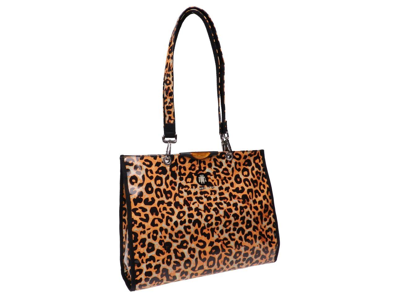 SHOPPER BAG ANIMALIER FANTASY. PEPE MODEL MADE OF LORRY TARPAULIN. - Unique Pieces Paul Meccanico
