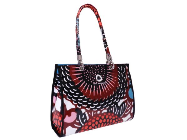SHOPPER BAG ETHNIC FANTASY. PEPE MODEL MADE OF LORRY TARPAULIN. - Unique Pieces Paul Meccanico
