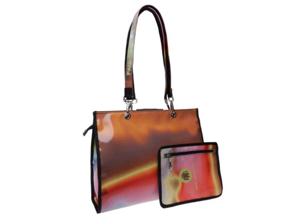 SHOPPER BAG MULTICOLOR TIE DYE FANTASY. PEPE MODEL MADE OF LORRY TARPAULIN. - Unique Pieces Paul Meccanico