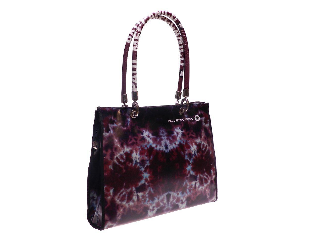 SHOPPER BAG PAUL MECCANICO MADE OF LORRY TARPAULIN. PEPE EVOLUTION MODEL WITH TIE DYE FANTASY. - Unique Pieces Paul Meccanico