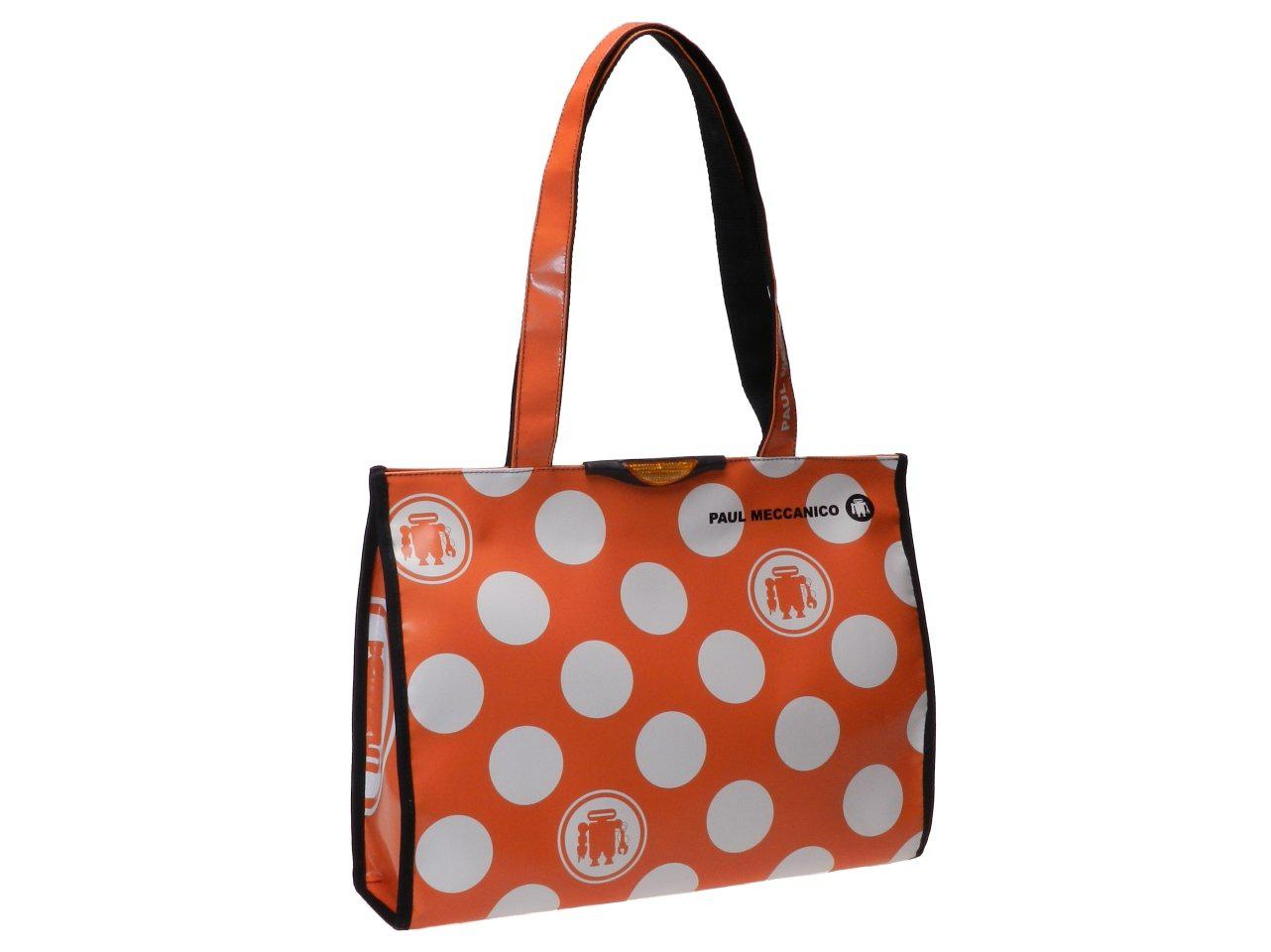 SHOPPER BAG PAUL MECCANICO. MODEL PEPE COLOUR ORANGE FANTASY BUBBLE. - Unique Pieces Paul Meccanico