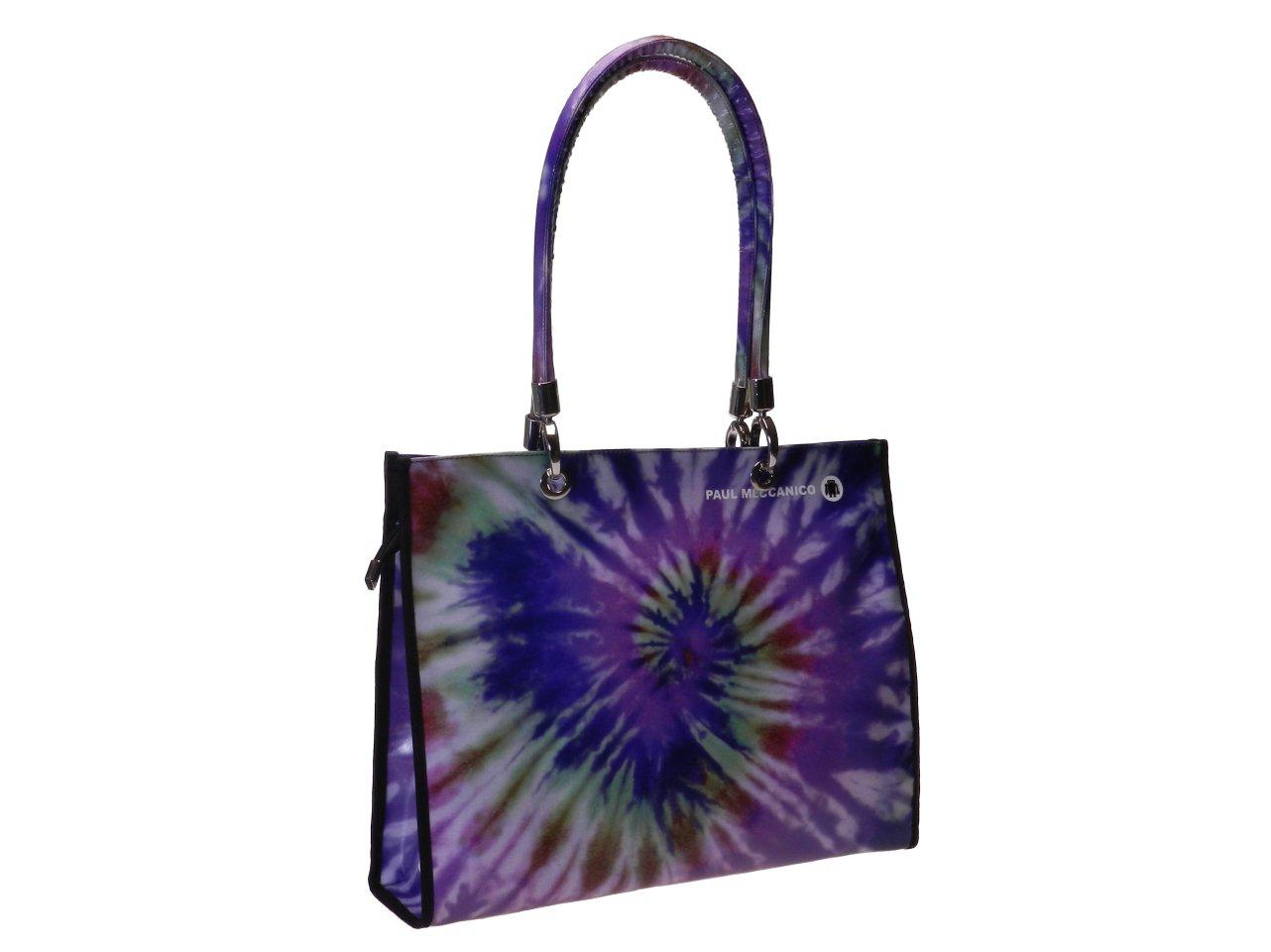 SHOPPER BAG PAUL MECCANICO. MODEL PEPE EVOLUTION COLOR VIOLET. FANTASY TIE DYE - Unique Pieces Paul Meccanico