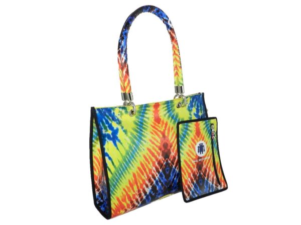 SHOPPER BAG PAUL MECCANICO. MODEL PEPE EVOLUTION MULTICOLOR TIE DYE FANTASY. - Unique Pieces Paul Meccanico