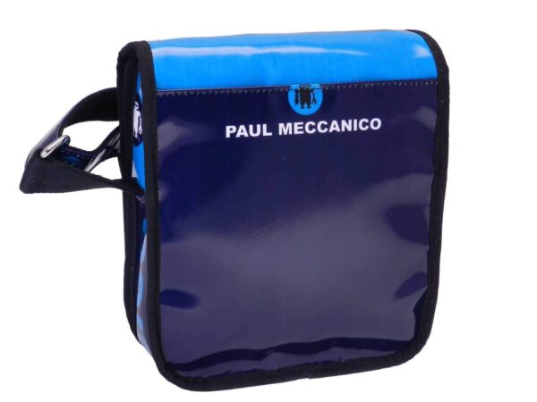 SHOULDER BAG BLUE COLOR. MIPOK MODEL MADE OF LORRY TARPAULIN. - Unique Pieces Paul Meccanico