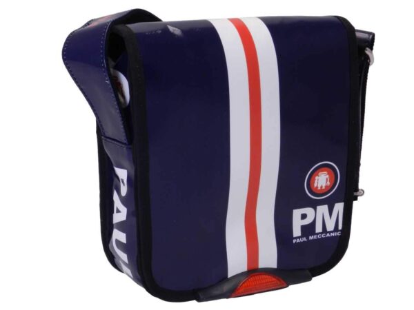 SHOULDER BAG BLUE COLOR. MIPOK MODEL MADE OF LORRY TARPAULIN. - Unique Pieces Paul Meccanico