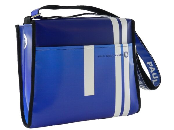 SHOULDER BAG PAUL MECCANICO. MODEL BREAK ELECTRIC BLUE COLOUR. - Unique Pieces Paul Meccanico