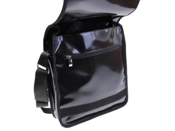 GREEN CROSSBODY BAG. MODEL BAUBAU MADE OFF LORRY TARPAULIN. - Special Edition Paul Meccanico