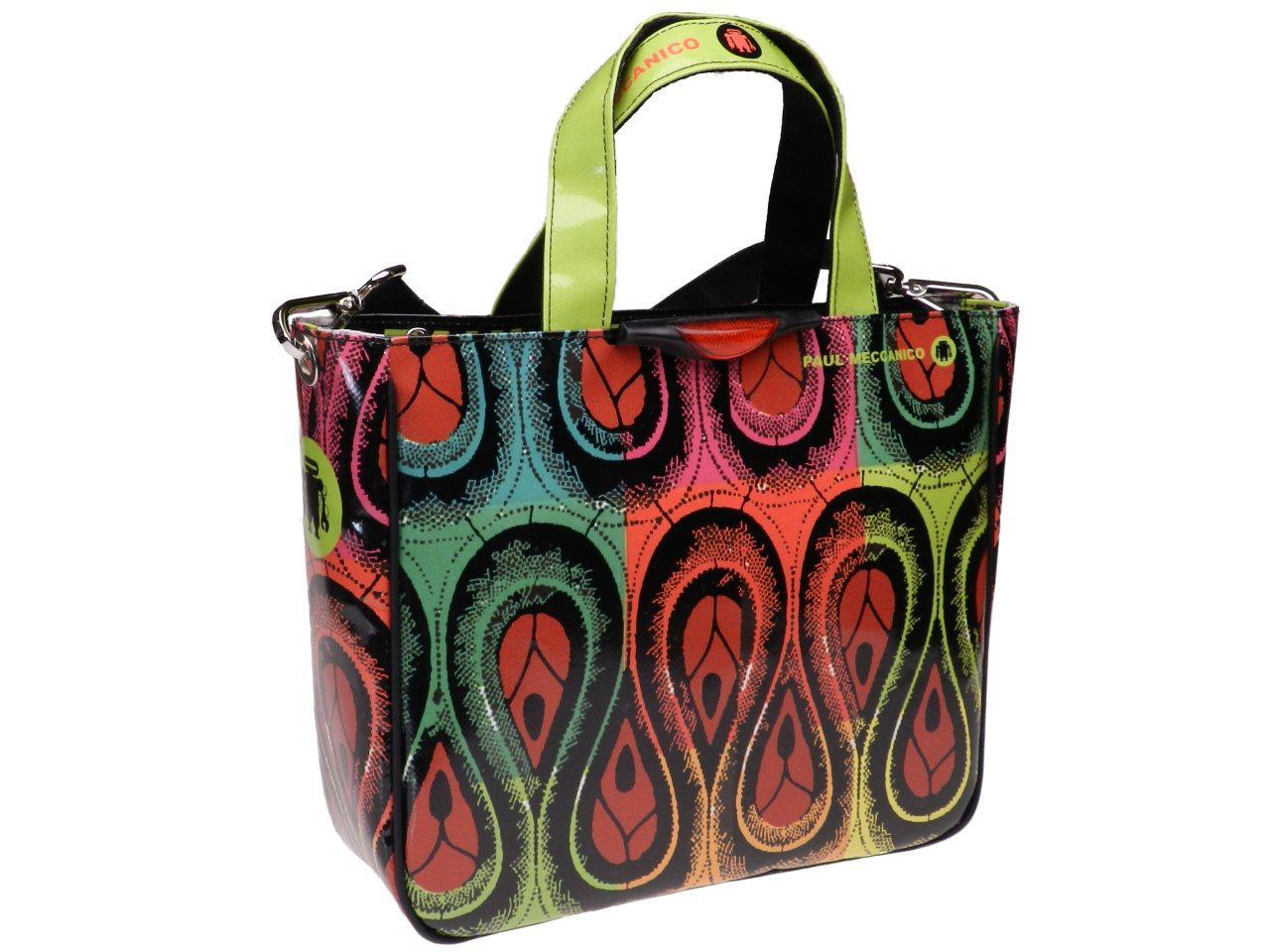 TOTE BAG AFRO FANTASY. GLAM MODEL MADE OF LORRY TARPAULIN. - Unique Pieces Paul Meccanico
