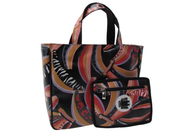 TOTE BAG AFRO FANTASY. GLAM MODEL MADE OF SOFT SYNTETHIC LEATHER. - Unique Pieces Paul Meccanico