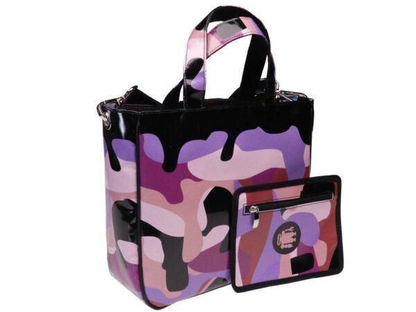 TOTE BAG CAMOUFLAGE FANTASY. GLAM MODEL MADE OF LORRY TARPAULIN. - Unique Pieces Paul Meccanico