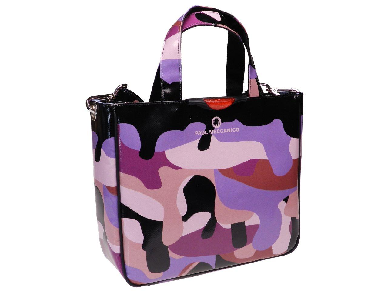 TOTE BAG CAMOUFLAGE FANTASY. GLAM MODEL MADE OF LORRY TARPAULIN. - Unique Pieces Paul Meccanico
