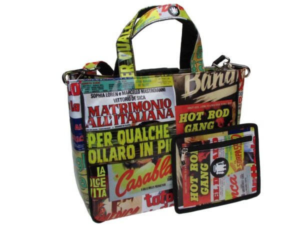 TOTE BAG "CINESTORY". MODEL GLAM MADE OF LORRY TARPAULIN. - Unique Pieces Paul Meccanico