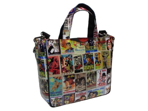 TOTE BAG "CINESTORY". GLAM MODEL MADE OF LORRY TARPAULIN. - Unique Pieces Paul Meccanico