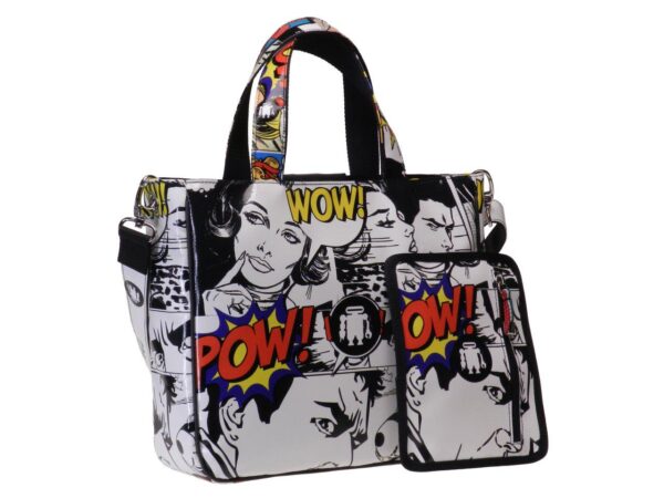 TOTE BAG COMIC STYLE. GLAM MODEL MADE OF LORRY TARPAULIN. - Unique Pieces Paul Meccanico
