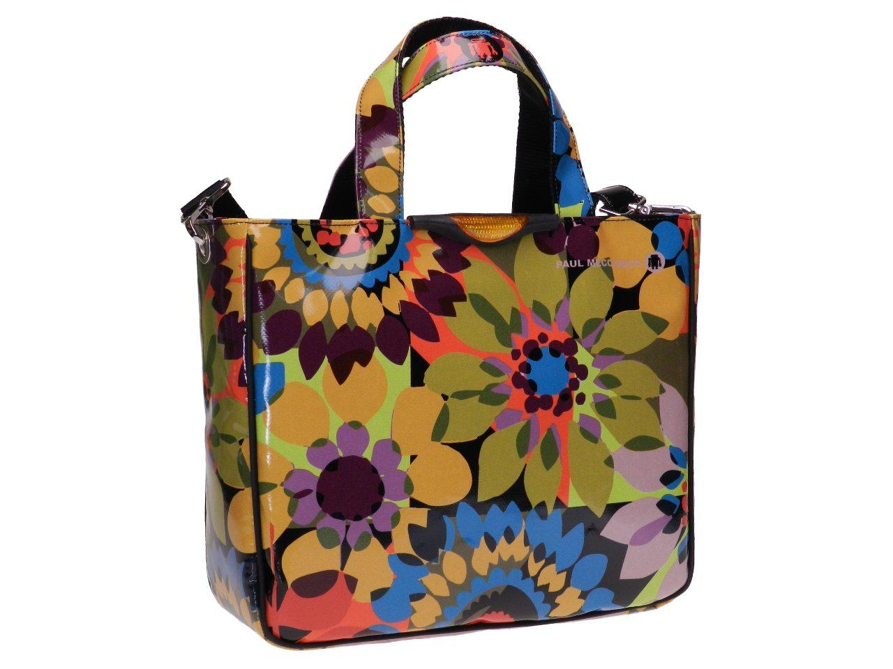 TOTE BAG FLORAL FANTASY. GLAM MODEL MADE OF LORRY TARPAULIN. - Unique Pieces Paul Meccanico
