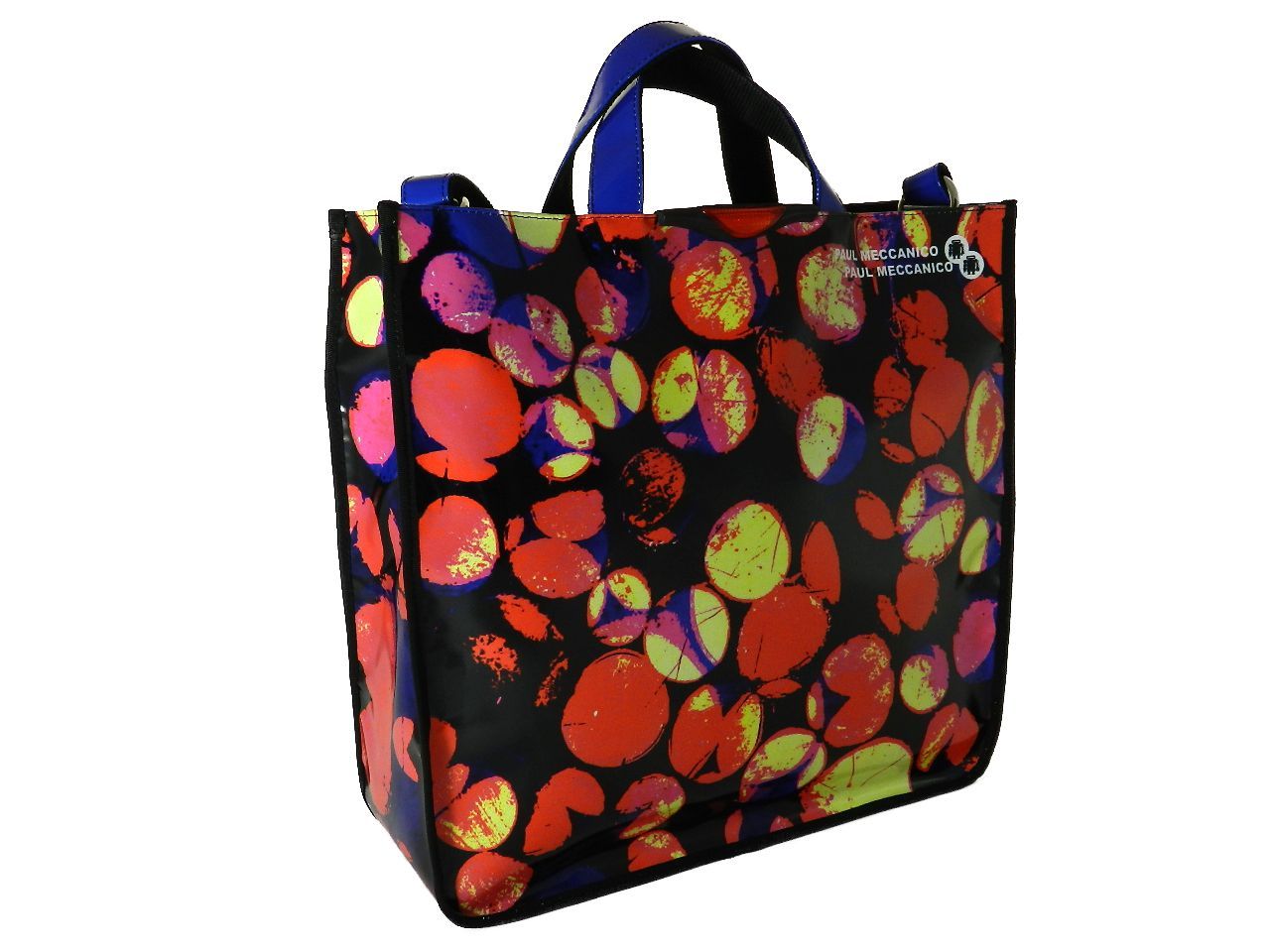 TOTE BAG PAUL MECCANICO. MODEL AIRSTONE BLACK COLOUR PHOTO FANTASY. - Unique Pieces Paul Meccanico