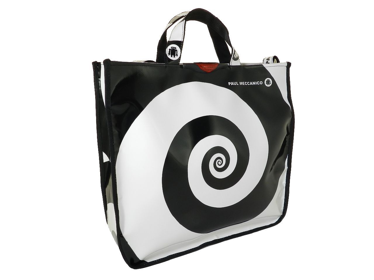 TOTE BAG PAUL MECCANICO. MODEL AIRSTONE BLACK & WHITE FANTASY. - Unique Pieces Paul Meccanico