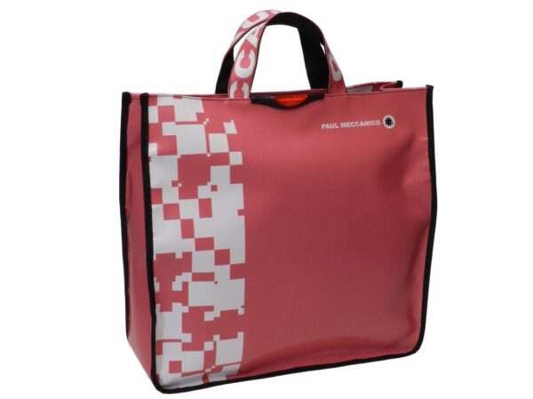 TOTE BAG PAUL MECCANICO. MODEL AIRSTONE COLOUR SALMON. - Unique Pieces Paul Meccanico