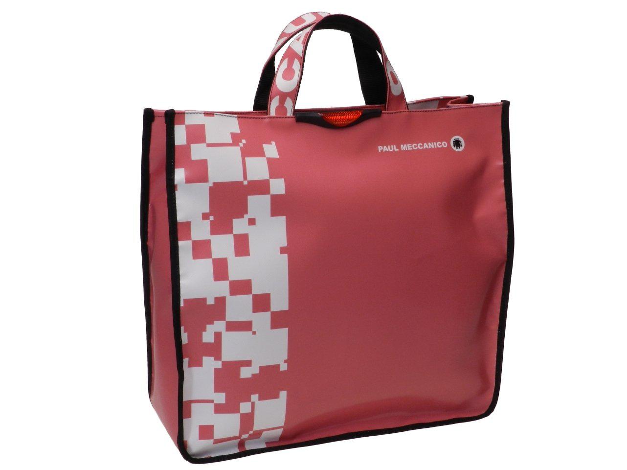 TOTE BAG PAUL MECCANICO. MODEL AIRSTONE COLOUR SALMON. - Unique Pieces Paul Meccanico