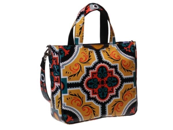 TOTE BAG WITH TIROLIAN FANTASY. GLAM MODEL MADE OF LORRY TARPAULIN. - Unique Pieces Paul Meccanico