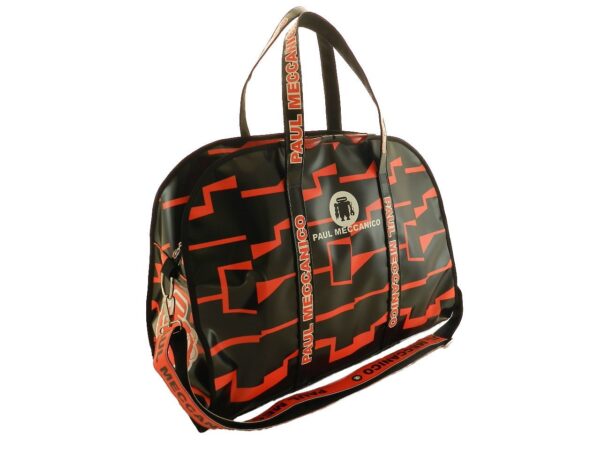 TRAVEL BAG OR SPORTS BAG PAUL MECCANICO. MODEL RAID COLOURS BLACK AND RED. - Unique Pieces Paul Meccanico