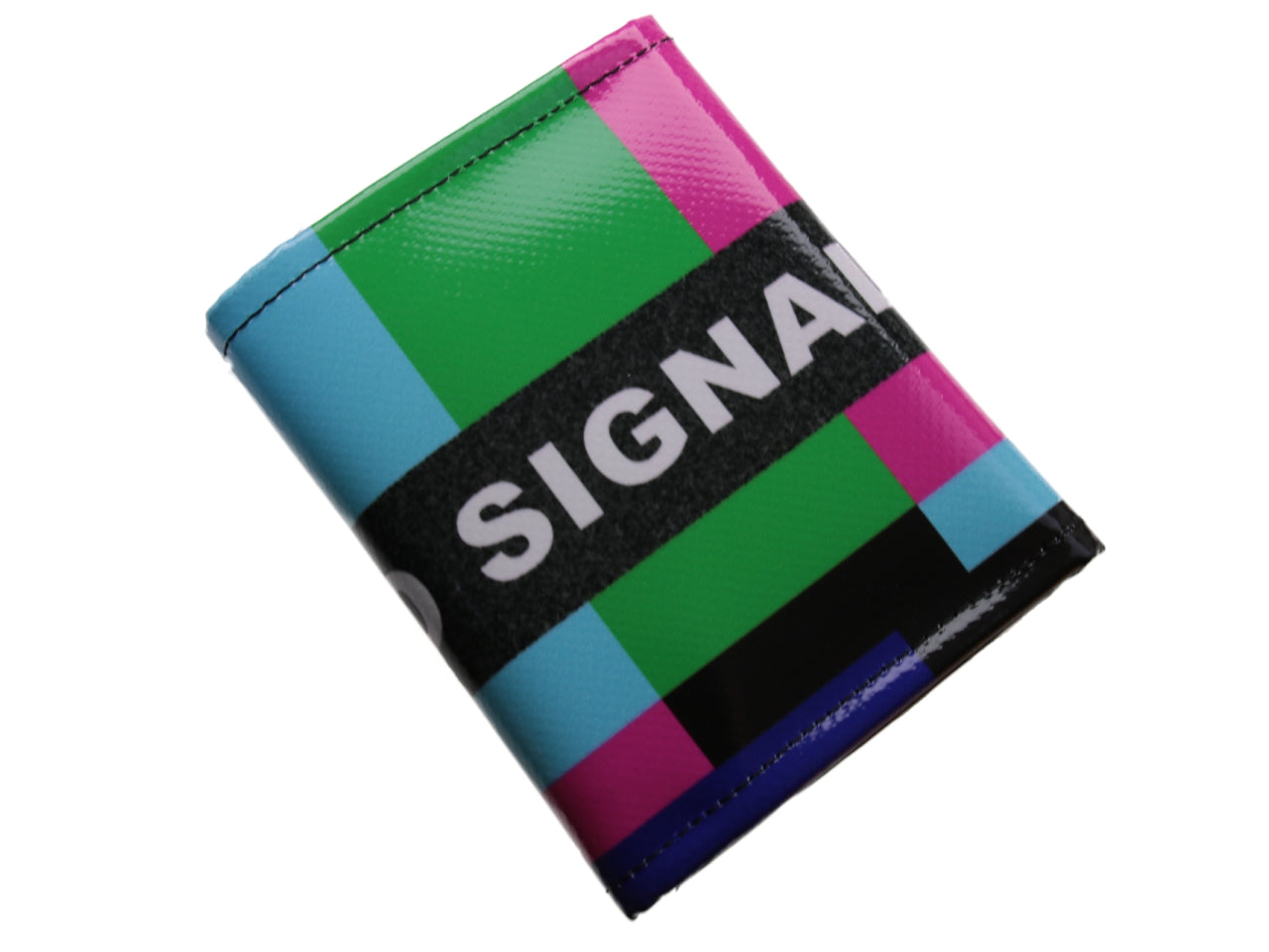 WOMEN'S WALLET "NO SIGNAL". MODEL TREK MADE OF LORRY TARPAULIN. - Limited Edition Paul Meccanico