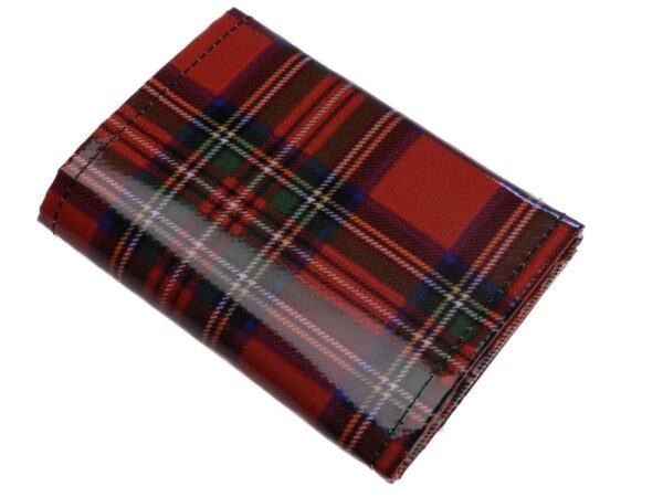 UNISEX WALLET DARK RED COLOUR SCOTTISH FANTASY. MODEL TREK MADE OF LORRY TARPAULIN. - Limited Edition Paul Meccanico