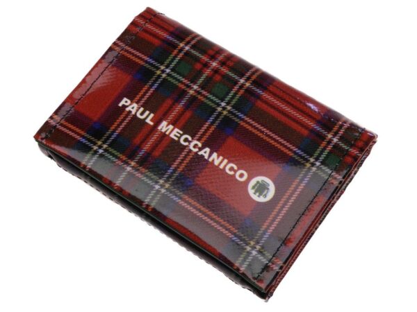 UNISEX WALLET DARK RED COLOUR SCOTTISH FANTASY. MODEL TREK MADE OF LORRY TARPAULIN. - Limited Edition Paul Meccanico