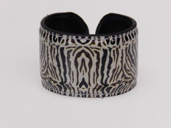 WOMAN BRACELET BEIGE AND BROWN COLOURS ZEBRA FANTASY. - Paul Meccanico
