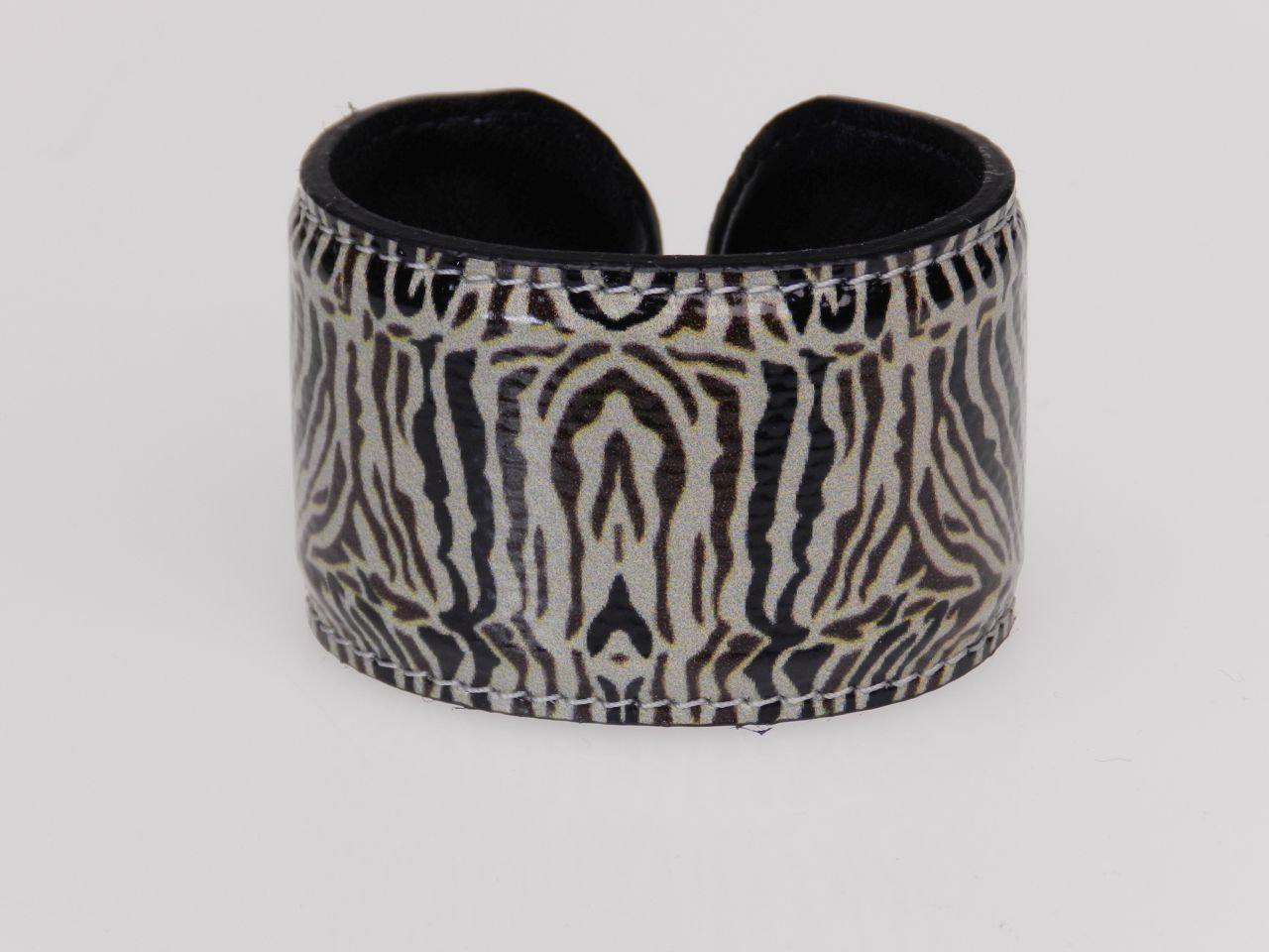 WOMAN BRACELET BEIGE AND BROWN COLOURS ZEBRA FANTASY. - Paul Meccanico
