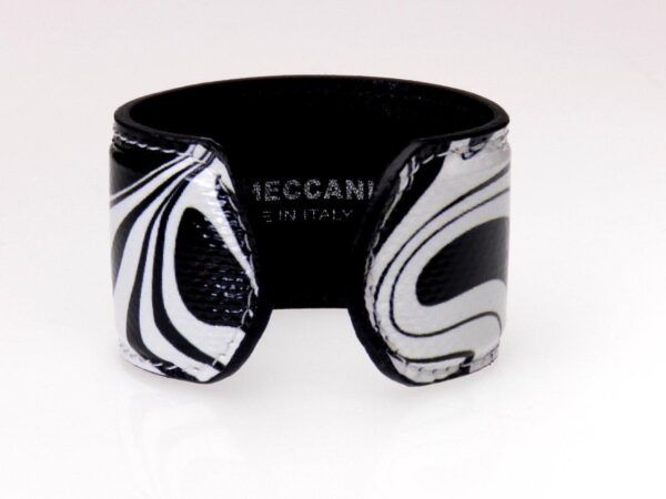 WOMAN BRACELET BLACK AND WHITE ABSTRACT FANTASY. - Paul Meccanico